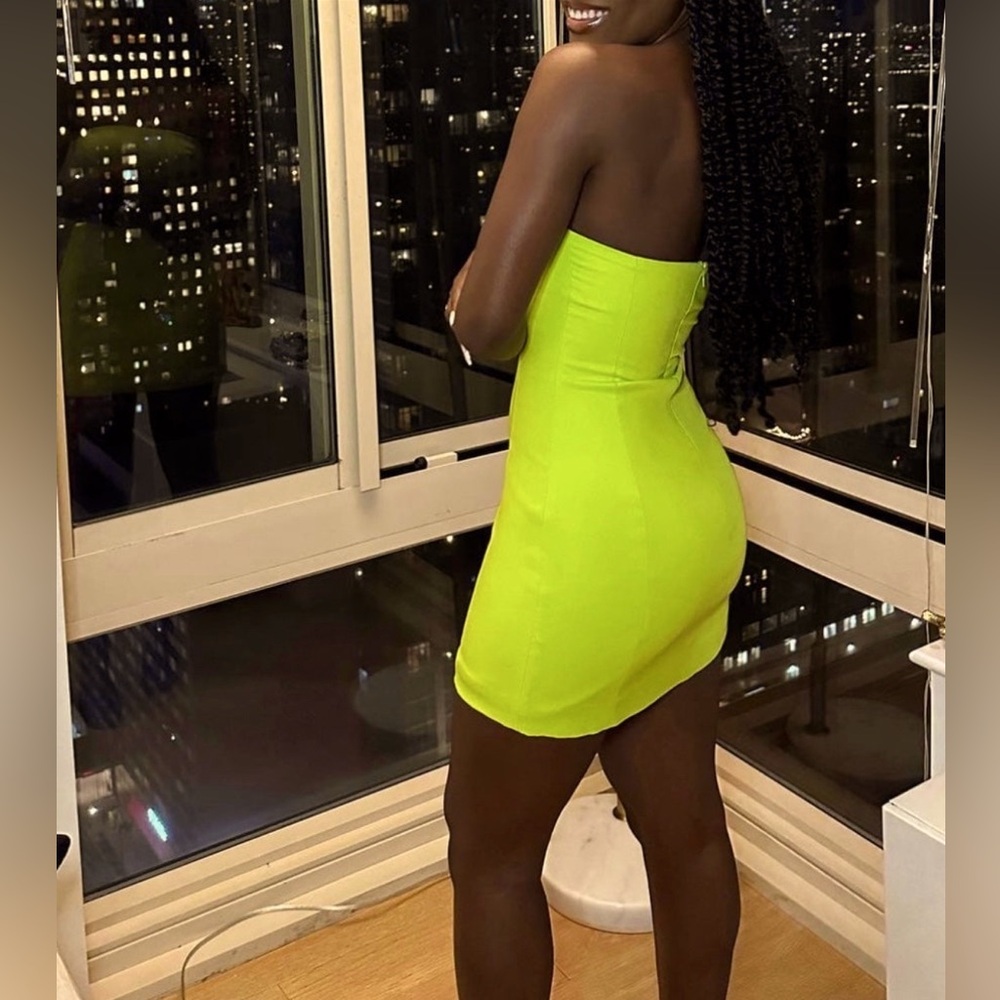 Meshki Maci dress in Lime, XS - Picture 3 of 4